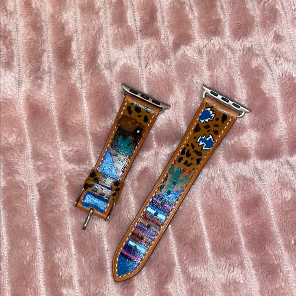Custom painted Apple Watch Band